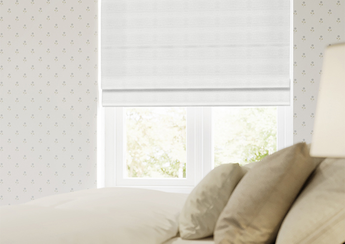 Faux Silk, White - Roman Blind - Image 5
